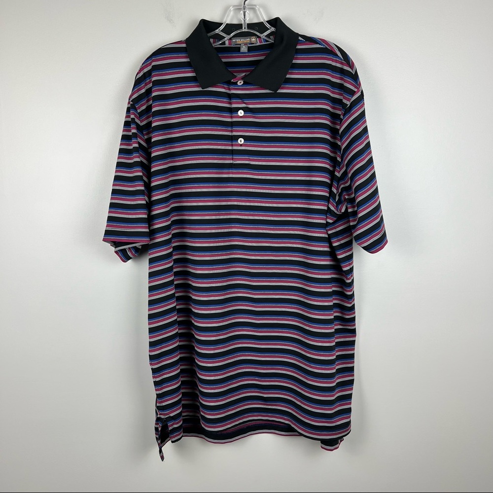 Peter Millar Men’s striped Summer Comfort polo XL